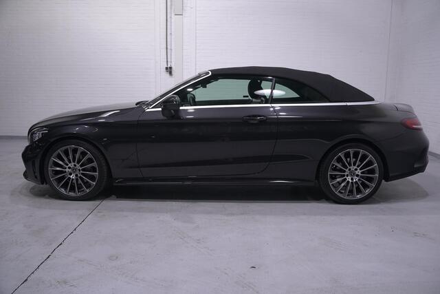 Mercedes-Benz C-KLASSE Cabrio 180 AMG Line AMG Styling Camera lederen-bekleding Apple Carplay digi-dashboard 18"-lmv spoorpakket windscherm nekwarmer keyless-start led-verlichting DAB-ontvangst PDC v+a cruise-controle