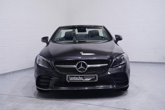 Mercedes-Benz C-KLASSE Cabrio 180 AMG Line AMG Styling Camera lederen-bekleding Apple Carplay digi-dashboard 18"-lmv spoorpakket windscherm nekwarmer keyless-start led-verlichting DAB-ontvangst PDC v+a cruise-controle