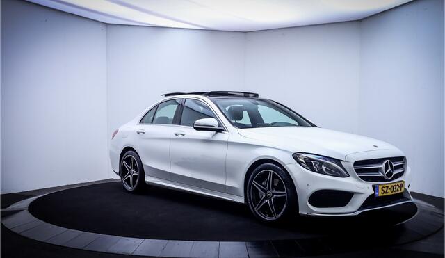 Mercedes-Benz C-KLASSE 180CDI Aut. SPORT EDITION SCHUIFD. | FULL LED | AMG LINE | LEDER | CAMERA | NAVI | LMV