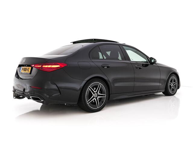 Mercedes-Benz C-KLASSE 180 AMG Line (INCL-BTW) *PANO | LEATHER | FULL-LED | HEATED-SPORTSEATS | DIGI-COCKPIT | BLINDSPOT | CAMERA | DAB | AMBIENTLIGHT | SHIFTPADDLES | PRIVACY-GLASS | ECC | PDC | CRUISE | CARPLAY | 18''ALU*