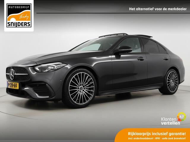 Mercedes-Benz C-KLASSE 200 Launch Edition AMG Line, Orig.NL - 1e Eig. | Pano | Apple Car Play | Leer | DAB+ - RIJKLAAR + BOVAG GARANTIE