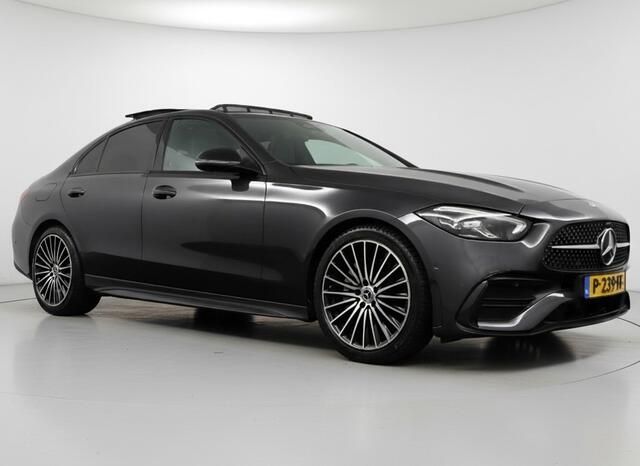 Mercedes-Benz C-KLASSE 200 Launch Edition AMG Line, Orig.NL - 1e Eig. | Pano | Apple Car Play | Leer | DAB+ - RIJKLAAR + BOVAG GARANTIE
