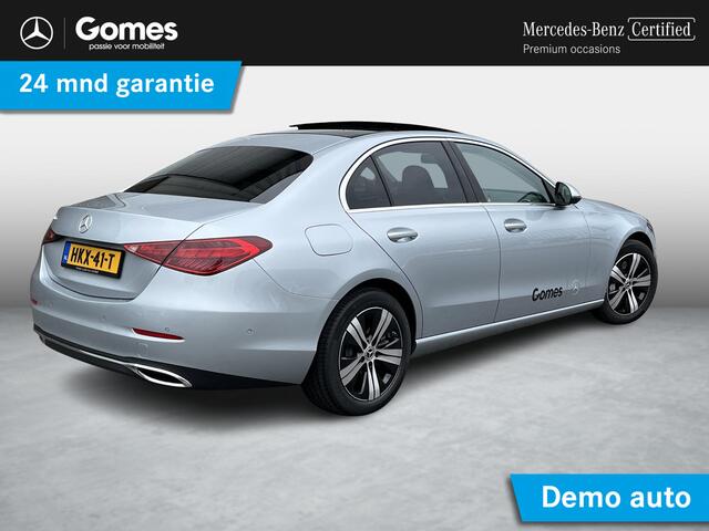 Mercedes-Benz C-KLASSE 300 e Business Line | Panoramadak | Donkergetint Glas Achter | Apple CarPlay | Android Auto | Sfeerverlichting | Stoelverwarming | Parkeersensoren | Achteruitrijcamera | Elektrisch Inklapbare Buitenspiegels