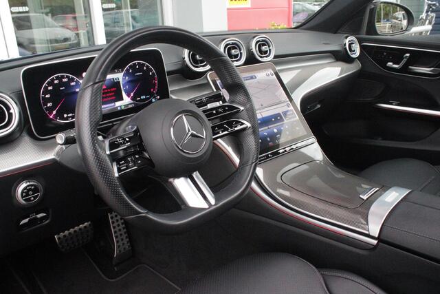 Mercedes-Benz C-KLASSE Estate 200 218PK Launch Edition AMG Line | PANORAMISCH SCHUIF/KANTELDAK | LASER KOPLAMPEN | SFEERVERLICHTING | ELEKTRISCH VERSTELBARE VOORSTOELEN MET GEHEUGEN OP BEIDE STOELEN | STOELVERWARMING | ELEKTRISCHE STUURVERSTELLING MET GEHEUGEN | 19'' MULTISPAAK