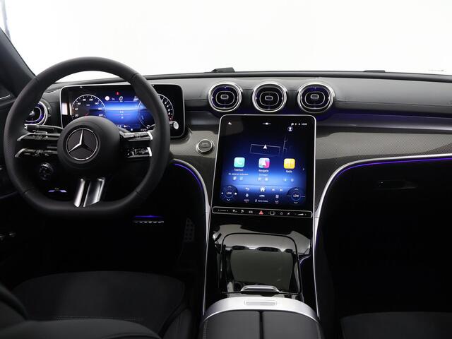 Mercedes-Benz C-KLASSE 300e Business Solution AMG | Trekhaak | Burmester | 360° camera | Panoramaschuifdak | Nightpakket | Stoelverwarming voor |