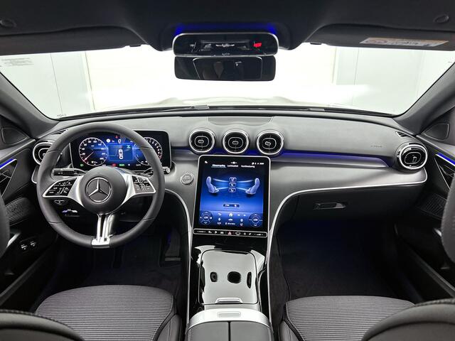 Mercedes-Benz C-KLASSE 300 e Business Solution | Trekhaak | Warmtewerend, donkergetint glas | GUARD 360° Plus | Smartphone-integratie | Sierdelen diamantpatroon zilvergrijs | Stoelverwarming |