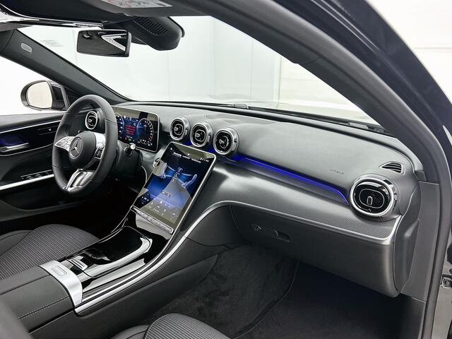 Mercedes-Benz C-KLASSE 300 e Business Solution | Trekhaak | Warmtewerend, donkergetint glas | GUARD 360° Plus | Smartphone-integratie | Sierdelen diamantpatroon zilvergrijs | Stoelverwarming |