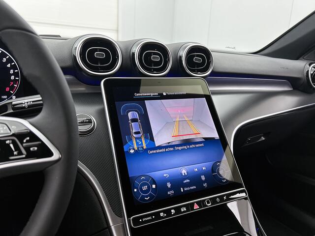 Mercedes-Benz C-KLASSE 300 e Business Solution | Trekhaak | Warmtewerend, donkergetint glas | GUARD 360° Plus | Smartphone-integratie | Sierdelen diamantpatroon zilvergrijs | Stoelverwarming |
