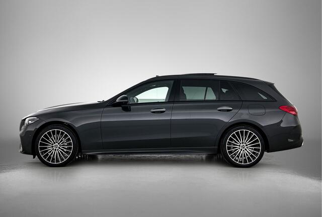 Mercedes-Benz C-KLASSE 300 e 140 Years Edition | Comfortpakket Plus | Winterpakket | Parkeerpakket met 360°-camera | Panoramaschuifdak | DISTRONIC | 19" multispaaks lichtmetalen AMG-velgen | GUARD 360° Plus | Warmtewerend, donkergetint glas |