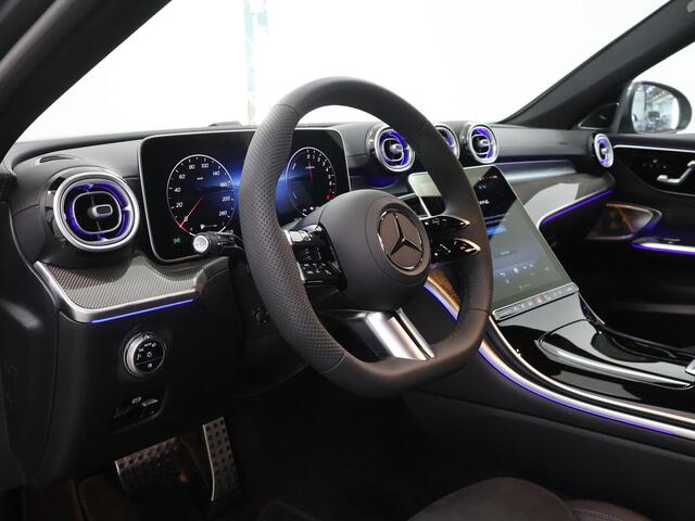Mercedes-Benz C-KLASSE 300e Business Solution AMG | Matrix Led | Panoramaschuifdak | Burmester | Stoelverwarming | Dodehoekassistent |