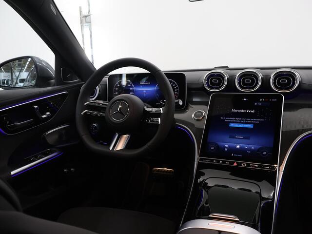 Mercedes-Benz C-KLASSE 300e Business Solution AMG | Matrix Led | Panoramaschuifdak | Burmester | Stoelverwarming | Dodehoekassistent |