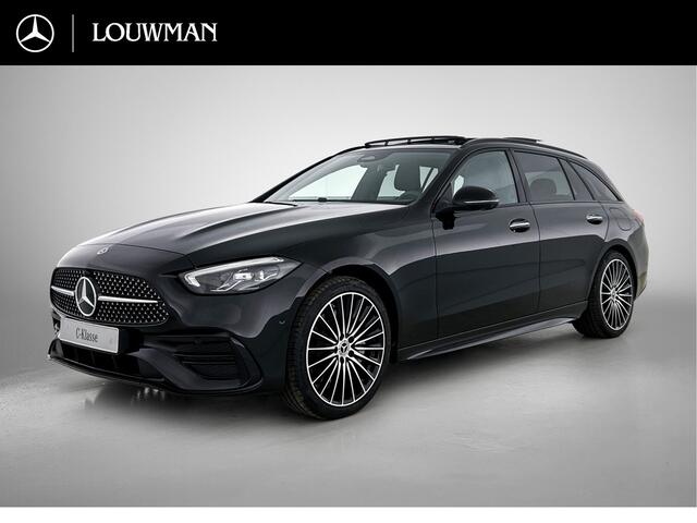 Mercedes-Benz C-KLASSE Estate 300 e 140 Years Edition | Comfortpakket Plus | Nightpakket | Parkeerpakket | Middenconsole metaalstructuur | Panoramaschuifdak | 19" multispaaks lichtmetalen AMG-velgen | 360° camera |