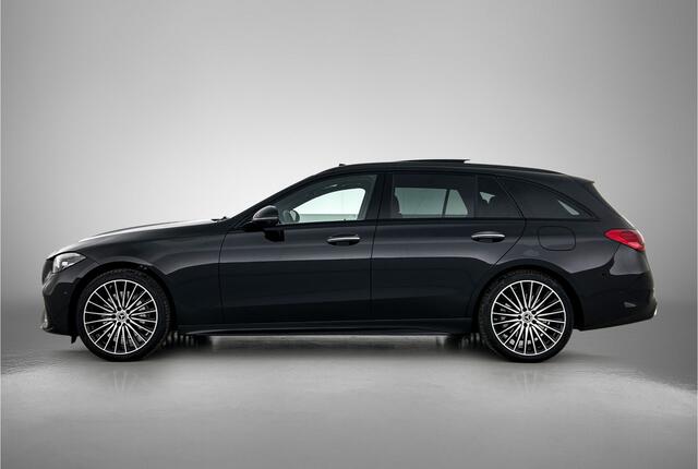 Mercedes-Benz C-KLASSE Estate 300 e 140 Years Edition | Comfortpakket Plus | Nightpakket | Parkeerpakket | Middenconsole metaalstructuur | Panoramaschuifdak | 19" multispaaks lichtmetalen AMG-velgen | 360° camera |