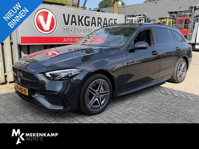 Mercedes-Benz C-KLASSE Estate 300 e AMG Line 18"/Panoramadak/Trekhaak/LED/Stoelverwarming/Sfeerverlichting/Elektrische klep/Apple Carplay & Android Auto
