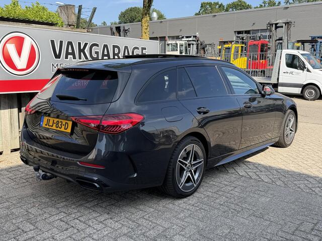Mercedes-Benz C-KLASSE Estate 300 e AMG Line 18"/Panoramadak/Trekhaak/LED/Stoelverwarming/Sfeerverlichting/Elektrische klep/Apple Carplay & Android Auto