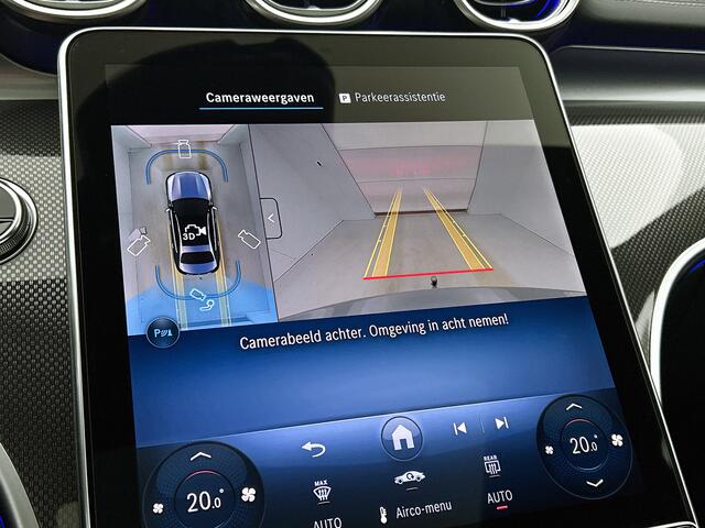 Mercedes-Benz C-KLASSE 300 e 140 Years Edition | Premium Plus | Nightpakket | Trekhaak | Middenconsole metaalstructuur | Panoramaschuifdak | 360° camera | Sfeerverlichting | Sierdelen metaalstructuur | Smartphone-integratie |