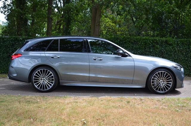 Mercedes-Benz C-KLASSE Estate 200 AMG Line Automaat/Navi/Pdc/Ecc/360°-Camera/digitale dashboard/Stoelverwarming/Half-leer/Led/19-Inch Lmv/Burmester