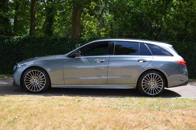 Mercedes-Benz C-KLASSE Estate 200 AMG Line Automaat/Navi/Pdc/Ecc/360°-Camera/digitale dashboard/Stoelverwarming/Half-leer/Led/19-Inch Lmv/Burmester