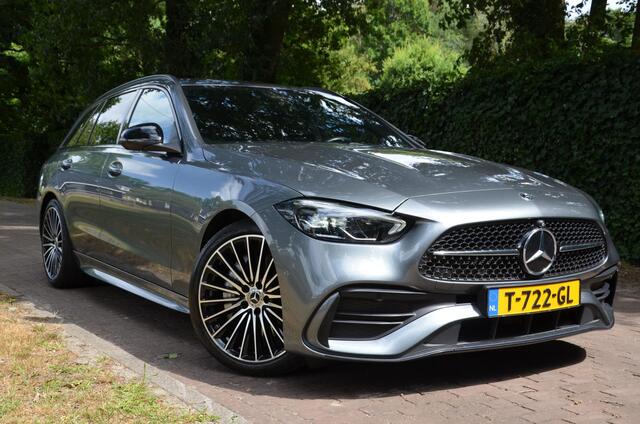 Mercedes-Benz C-KLASSE Estate 200 AMG Line Automaat/Navi/Pdc/Ecc/360°-Camera/digitale dashboard/Stoelverwarming/Half-leer/Led/19-Inch Lmv/Burmester