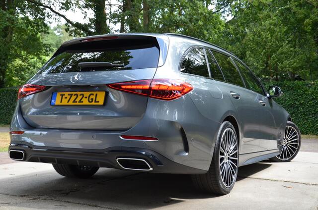 Mercedes-Benz C-KLASSE Estate 200 AMG Line Automaat/Navi/Pdc/Ecc/360°-Camera/digitale dashboard/Stoelverwarming/Half-leer/Led/19-Inch Lmv/Burmester