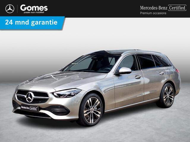 Mercedes-Benz C-KLASSE Estate 300 e Luxury Line | Panoramadak | Trekhaak Afneembaar | Achteruitrijcamera | Memory pakket | Dodehoekassistentie | Stoelverwarming | Sfeerverlichting | Elektrisch Bedienbare Achterklep