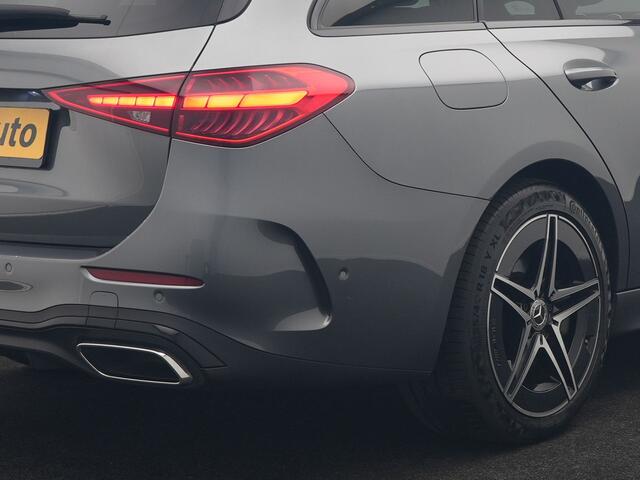 Mercedes-Benz C-KLASSE Estate 300 e AMG Line PHEV 313pk Dealer O.H | Trekhaak Af Fabriek | Panodak | 360 Camera | Adaptive Cruise | Digital LED | Alcatara Sportstoelen Memory & Verwarmd | BLIS | Sfeerverlichting | Apple Carplay | Virtual | Navigatie | DAB | 18"L.M | Plug In Hyb