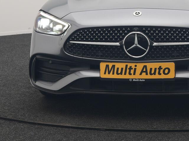 Mercedes-Benz C-KLASSE Estate 300 e AMG Line PHEV 313pk Dealer O.H | Trekhaak Af Fabriek | Panodak | 360 Camera | Adaptive Cruise | Digital LED | Alcatara Sportstoelen Memory & Verwarmd | BLIS | Sfeerverlichting | Apple Carplay | Virtual | Navigatie | DAB | 18"L.M | Plug In Hyb