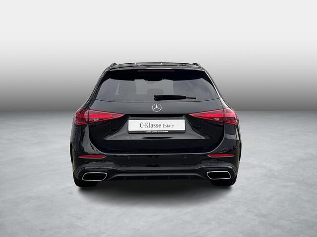 Mercedes-Benz C-KLASSE Estate 180 Business Solution AMG | Night Pakket | Panoramadak | 360° Camera | Dodehoekassistent | Sierdelen Lindehout Antraciet | Elektrisch Verstelbare Stoelen + Memory | Apple CarPlay | Android Auto | Sfeerverlichting | Stoelverwarming