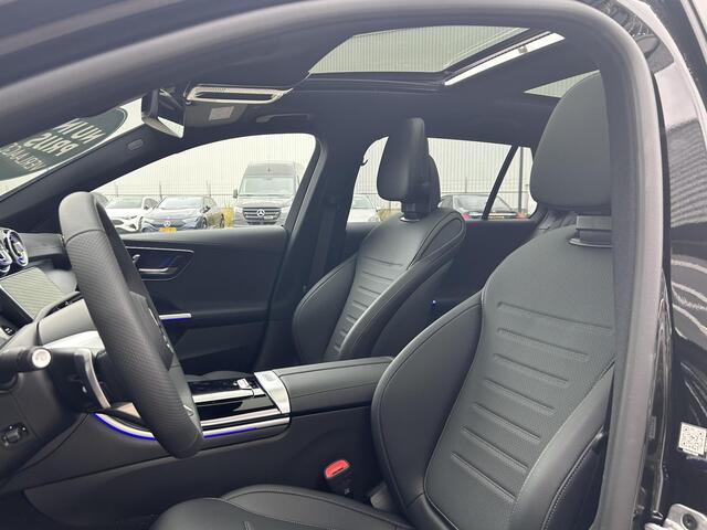 Mercedes-Benz C-KLASSE Estate 180 Business Solution AMG | Night Pakket | Panoramadak | 360° Camera | Dodehoekassistent | Sierdelen Lindehout Antraciet | Elektrisch Verstelbare Stoelen + Memory | Apple CarPlay | Android Auto | Sfeerverlichting | Stoelverwarming