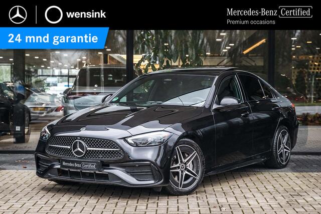 Mercedes-Benz C-KLASSE 180 AMG Line | Achteruitrijcamera | Panorama-schuifdak | Sfeerverlichting | Nightpakket | Stoelverwarming