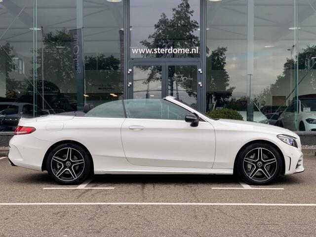 Mercedes-Benz C-KLASSE Cabrio 300 Premium AMG Plus Pack l 259 PK l Memory pakket l MULTIBEAM LED l Aircap & Airscarf l MBUX l Head Up l 360 gr Camera l BURMESTER l Stoelverwarming l Sfeerverlichting l Alarm 3 l Tempomaat l Nightpakket l Spiegel pakket l Nederlands geleverd l De