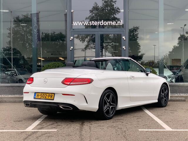 Mercedes-Benz C-KLASSE Cabrio 300 Premium AMG Plus Pack l 259 PK l Memory pakket l MULTIBEAM LED l Aircap & Airscarf l MBUX l Head Up l 360 gr Camera l BURMESTER l Stoelverwarming l Sfeerverlichting l Alarm 3 l Tempomaat l Nightpakket l Spiegel pakket l Nederlands geleverd l De