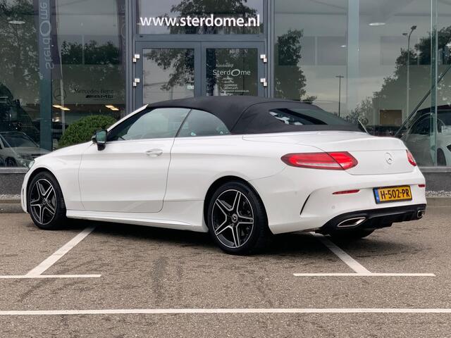 Mercedes-Benz C-KLASSE Cabrio 300 Premium AMG Plus Pack l 259 PK l Memory pakket l MULTIBEAM LED l Aircap & Airscarf l MBUX l Head Up l 360 gr Camera l BURMESTER l Stoelverwarming l Sfeerverlichting l Alarm 3 l Tempomaat l Nightpakket l Spiegel pakket l Nederlands geleverd l De
