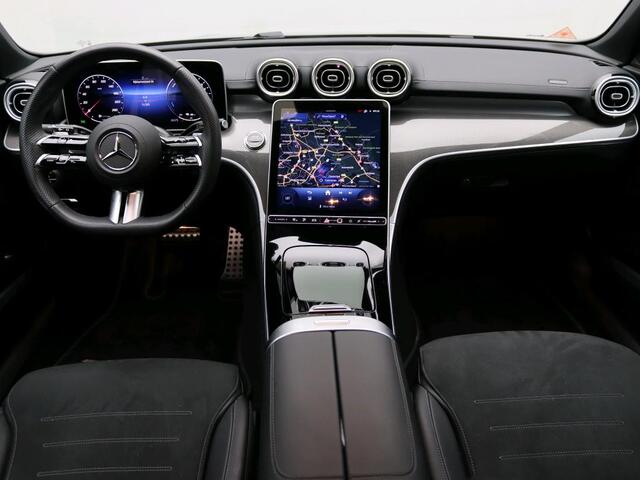 Mercedes-Benz C-KLASSE Estate 300 e Business Solution AMG AMG Line | Night Pakket | Panorama Schuif-Kanteldak | Parkeerpakket met 360°-camera | Alarm Klasse 3. Inclusief 24 maanden Mercedes-Benz Certified garantie voor Europa.