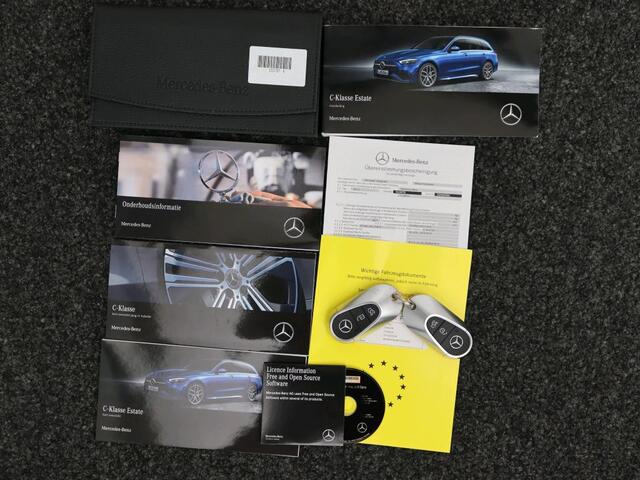 Mercedes-Benz C-KLASSE Estate 300 e Business Solution AMG AMG Line | Night Pakket | Panorama Schuif-Kanteldak | Parkeerpakket met 360°-camera | Alarm Klasse 3. Inclusief 24 maanden Mercedes-Benz Certified garantie voor Europa.