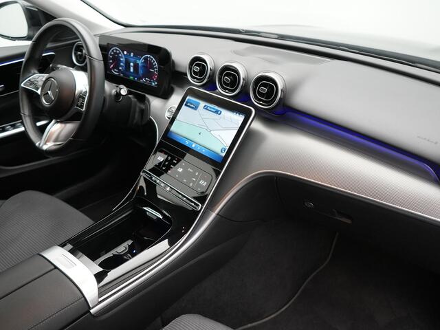 Mercedes-Benz C-KLASSE Estate 300 e Avantgarde PHEV 313pk Dealer O.H | Cruise Control | Camera | Apple Carplay | Virtual | Elektrische Sporstoelen Verwarmd | Navigatie | MBUX Infotainment | DAB | 17"L.M | Plug In Hybrid |