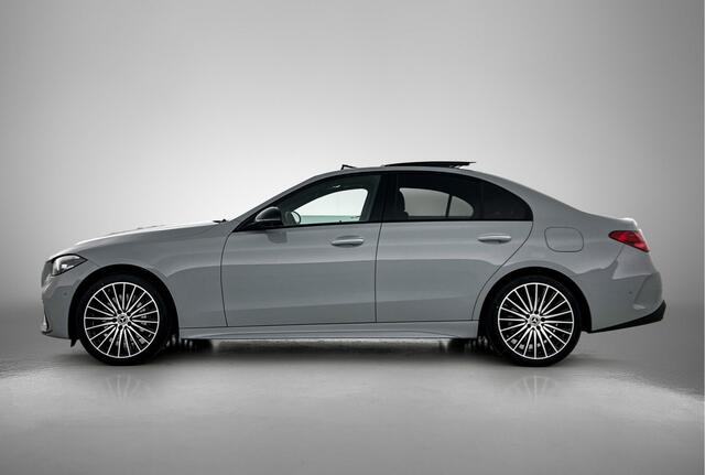 Mercedes-Benz C-KLASSE 300 e Business Solution AMG | Panoramadak | Trekhaak | 360° camera | Nightpakket | Multispaaks velgen | Inclusief 24 maanden MB Certified garantie voor Europa.