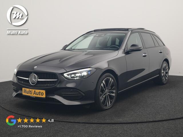 Mercedes-Benz C-KLASSE Estate 300 e Avantgarde 313pk Dealer O.H | Trekhaak Af Fabriek | Panodak | Adaptive Cruise | 360 Camera | Digital LED | Lederen Sportstoelen Memory & Ventilatie | Keyless | Apple Carplay | Stoelverwarming | Pilot Assist | Stuurverwarming | Virtual | Sfeer