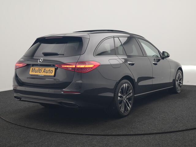Mercedes-Benz C-KLASSE Estate 300 e Avantgarde 313pk Dealer O.H | Trekhaak Af Fabriek | Panodak | Adaptive Cruise | 360 Camera | Digital LED | Lederen Sportstoelen Memory & Ventilatie | Keyless | Apple Carplay | Stoelverwarming | Pilot Assist | Stuurverwarming | Virtual | Sfeer