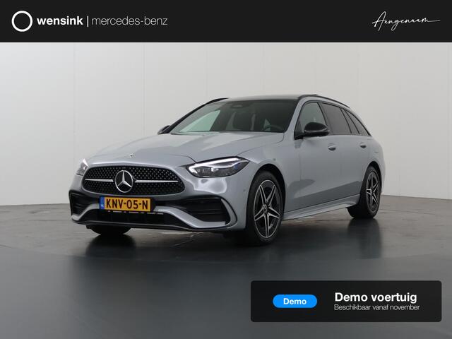 Mercedes-Benz C-KLASSE Estate 300e Business Solution AMG | Night | Panoramaschuifdak | AMG Line Plus | Head-up | Burmester | Trekhaak |