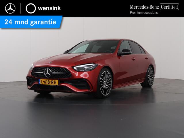 Mercedes-Benz C-KLASSE 180 AMG Line | Night | Multispaaks velgen | Achteruitrijcamera | Stoelverwarming |