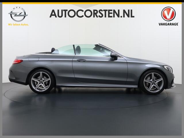 Mercedes-Benz C-KLASSE Cabrio 200 184PK Automaat AMG Premium Plus Air Scarf Stoelverwarming Navi Ecc Cruise Control Pdc Lmv Led Isofix Bluetooth Elek.Stoelen