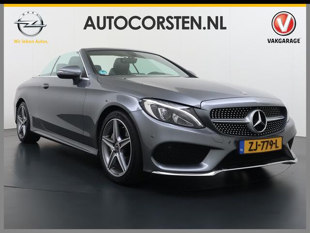Mercedes-Benz C-KLASSE Cabrio 200 184PK Automaat AMG Premium Plus Air Scarf Stoelverwarming Navi Ecc Cruise Control Pdc Lmv Led Isofix Bluetooth Elek.Stoelen