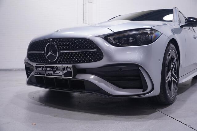 Mercedes-Benz C-KLASSE Estate 200 Launch Edition AMG Line NAP 1e eigen. nw.prijs:63750.- Navigatie premium-pack wegklapbare-trekhaak electrische-achterklep electrisch verstelbare voorstoelen met memo private-glas ECC led-verlichting ACC 360-camera DAB-ontvangst kevlar-inlegdele