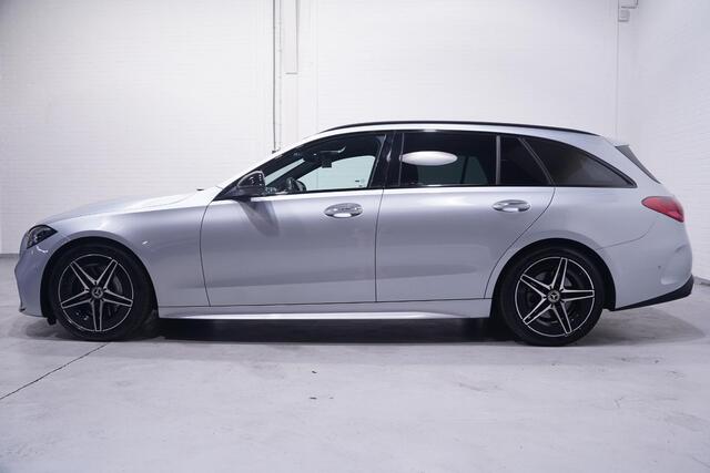 Mercedes-Benz C-KLASSE Estate 200 Launch Edition AMG Line NAP 1e eigen. nw.prijs:63750.- Navigatie premium-pack wegklapbare-trekhaak electrische-achterklep electrisch verstelbare voorstoelen met memo private-glas ECC led-verlichting ACC 360-camera DAB-ontvangst kevlar-inlegdele