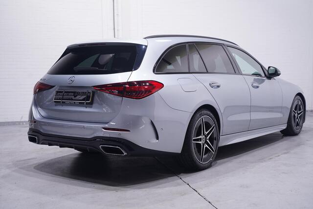 Mercedes-Benz C-KLASSE Estate 200 Launch Edition AMG Line NAP 1e eigen. nw.prijs:63750.- Navigatie premium-pack wegklapbare-trekhaak electrische-achterklep electrisch verstelbare voorstoelen met memo private-glas ECC led-verlichting ACC 360-camera DAB-ontvangst kevlar-inlegdele