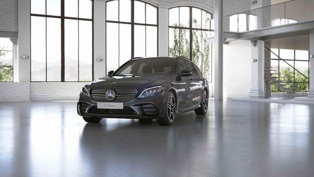 Mercedes-Benz C-KLASSE Estate 180 Business Solution AMG | Panoramadak | Night pakket | Trekhaak | Zadelbruin interieur |