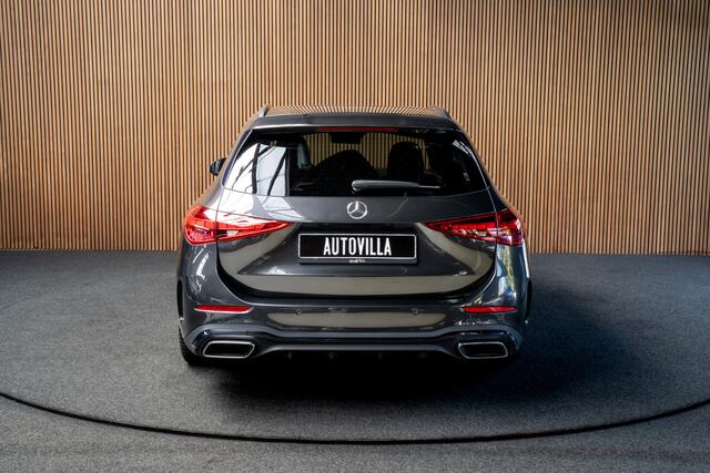 Mercedes-Benz C-KLASSE Estate 180 AMG Line Leer Camera Navi LED Nightpack PTS Ambient Elekt. achterklep Elektr. trekhaak LM velgen BTW auto!