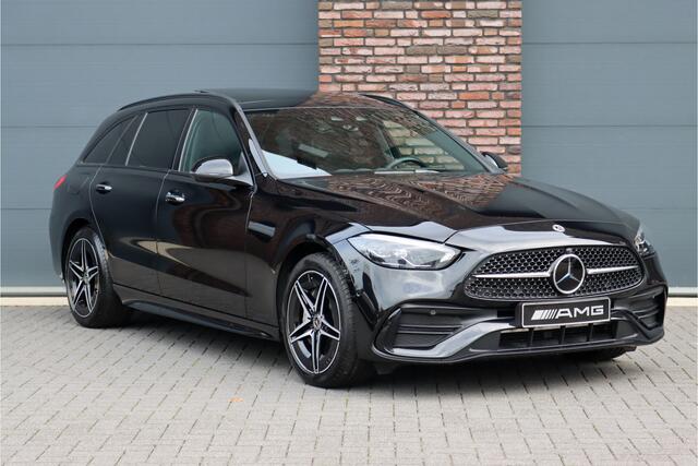 Mercedes-Benz C-KLASSE Estate 300 e AMG Line | Distronic | Panoramadak | Memory | Surround Camera | Verwarmd Stuurwiel | Carplay | Sfeerverlichting Premium |