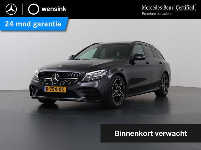 Mercedes-Benz C-KLASSE Estate 180 Business Solution AMG | Panoramadak | Night pakket | Trekhaak | Zadelbruin interieur |